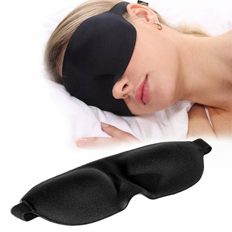 3x 3D Sleeping Eye Mask Blindfold Sleep Travel Shade Relax Cover Light Blinder