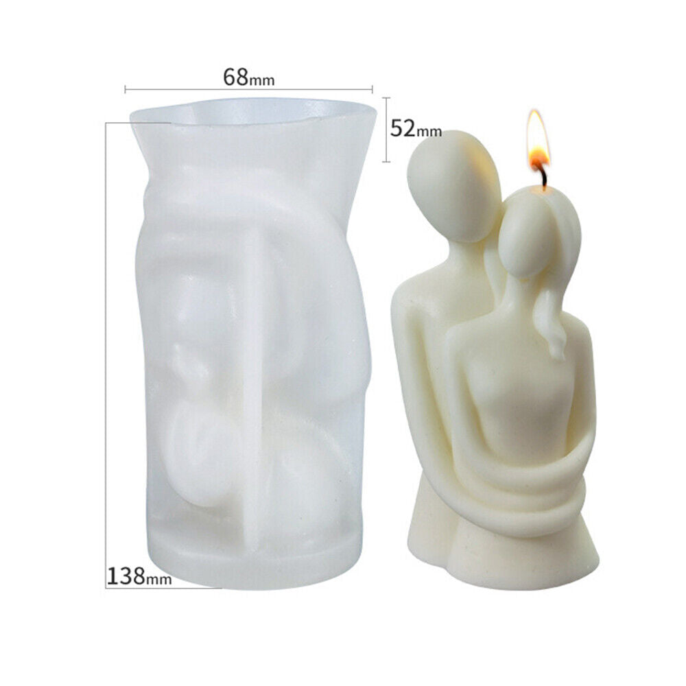 3D Candle Mould Geometric Shape DIY Perfume Soap Candle Making Wax Silicone Mold