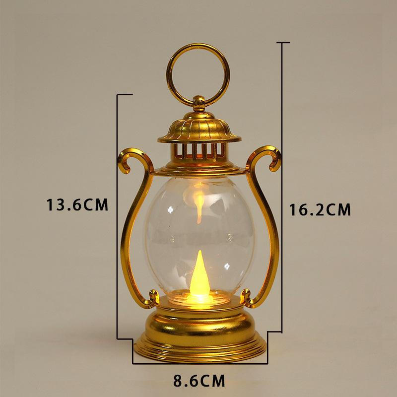 Led Lantern Retro Decorative Hanging Lantern Battery Operated Rustic Lantern