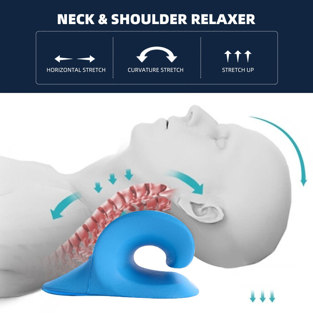 Neck Stretcher Cervical Traction Pillow Shoulder Pain Relief Posture Corrector