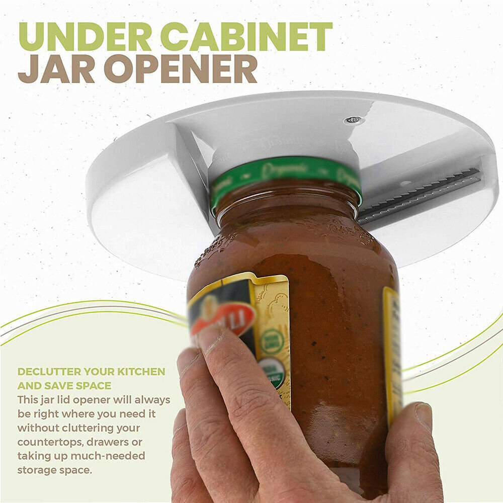 Arthritis Glass Jar Opener for Under the Kitchen Cabinet Counter LBZ Remover Aid