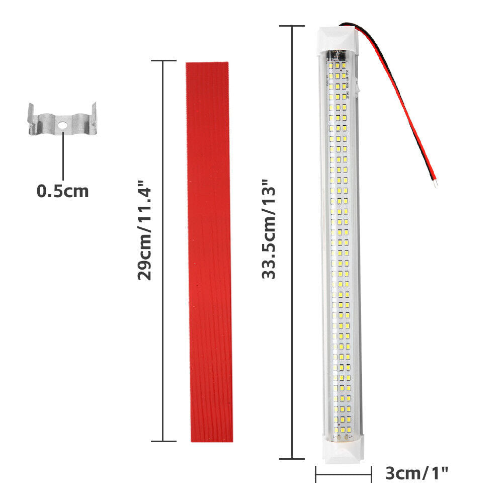 4x 108 LED Strip Lights Bar Car 12V Caravan Boat Fishing Camping Interior Lamp