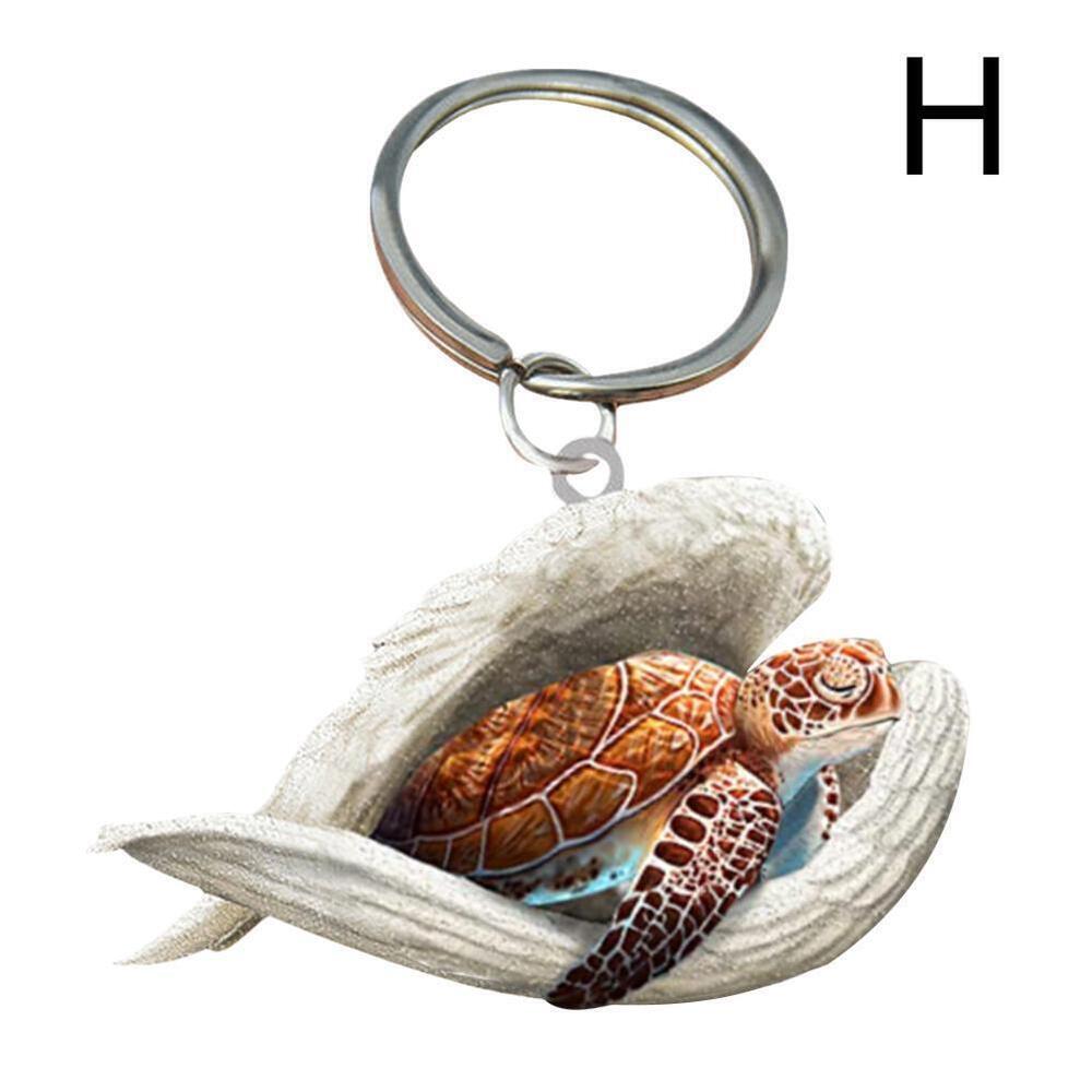 Hanging Ornament Keychain Cute Sleeping Angel Animal Pendant Wing Car Gift