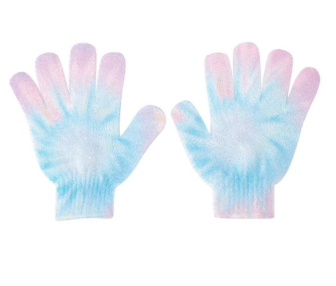 1 Pair Exfoliating Gloves Bath Shower Massage Spa Body Hand Scrub Mitt Towel