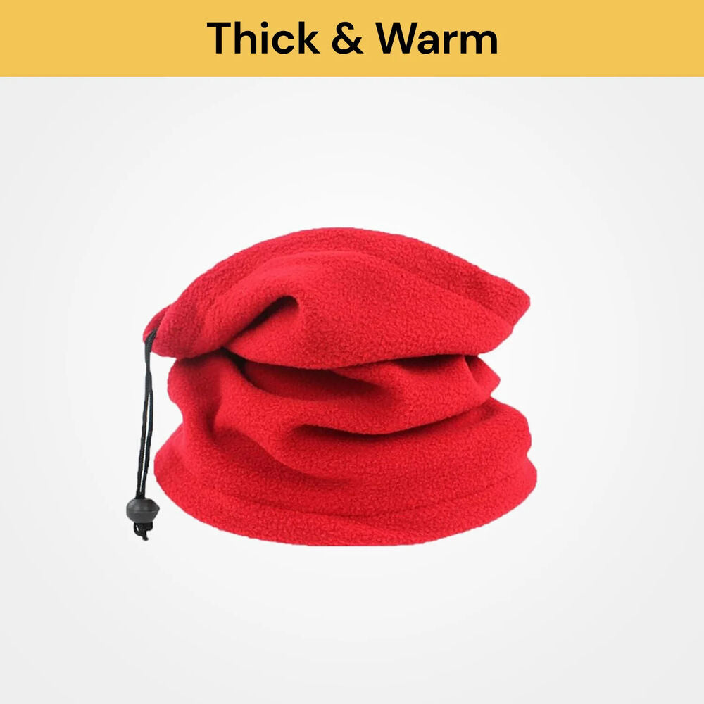 Winter Warm Fleece Snood Scarf Neck Warmer Beanie Hat Ski Balaclava Men Women