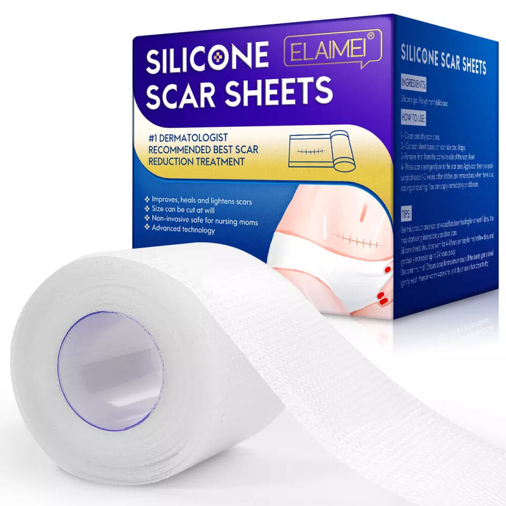 3m Silicone Scar Sheets Gel Tape Roll Scars Removal Skin Treatment Patch Tapes