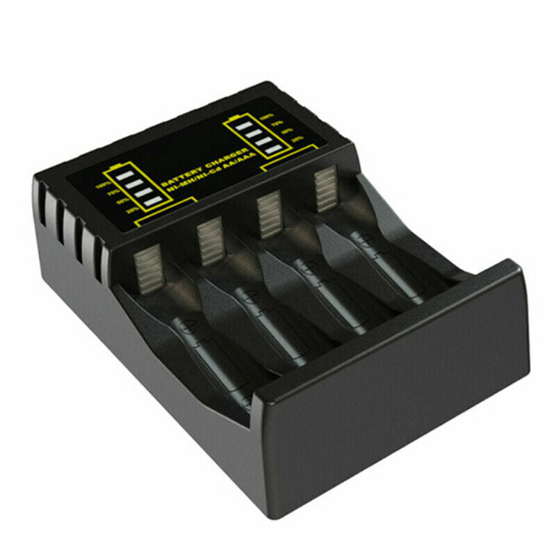 4 Slot Intelligent Batteries Charger For AAA AA NI-MH NI-CD Rechargeable Battery