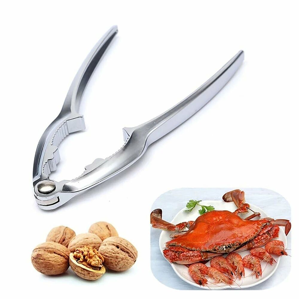 5X Nut Cracker Plier Sheller Opener Walnut Almond Chrome Kitchen NutCracker