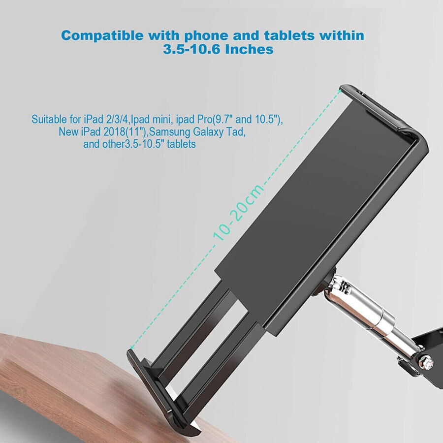 Hands Free Floor Stand Adjustable Bed Clip Holder For Tablet iPad iPhone Switch