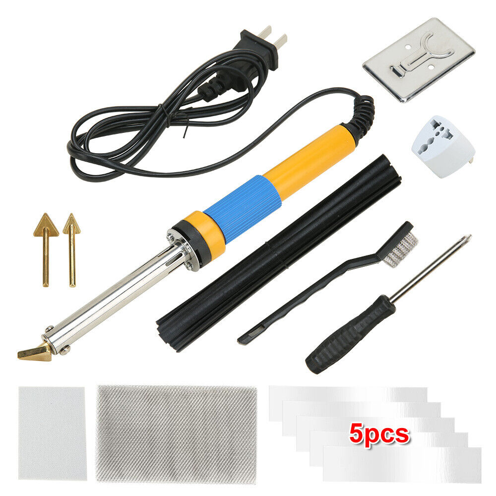 1 set Plastic Welder Welding Soldering Iron Kit Car Bumper Dashboard Repair + AU plug