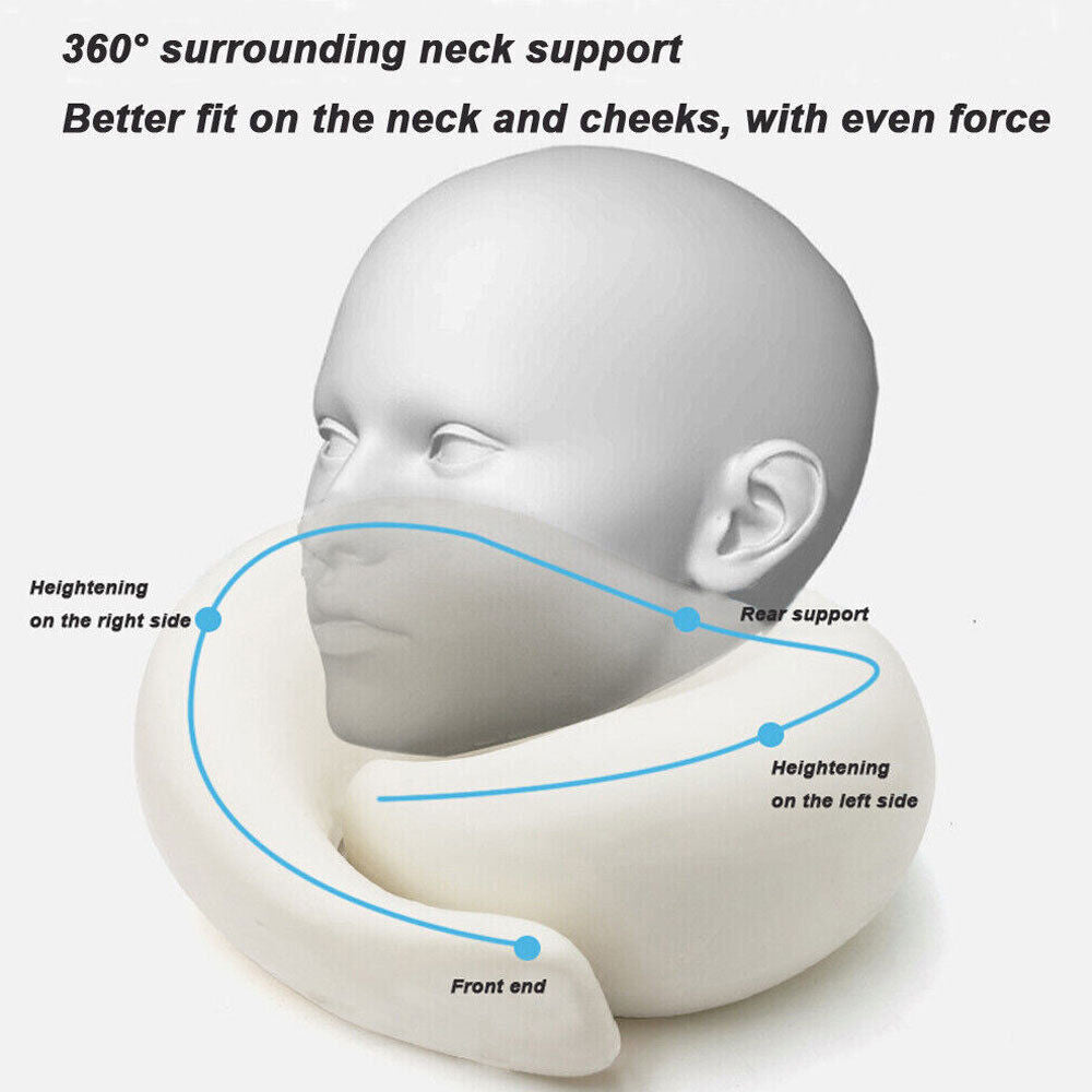 Portable U Shaped Pillow Travel Neck Pillow Breathable Office Neck Head Support