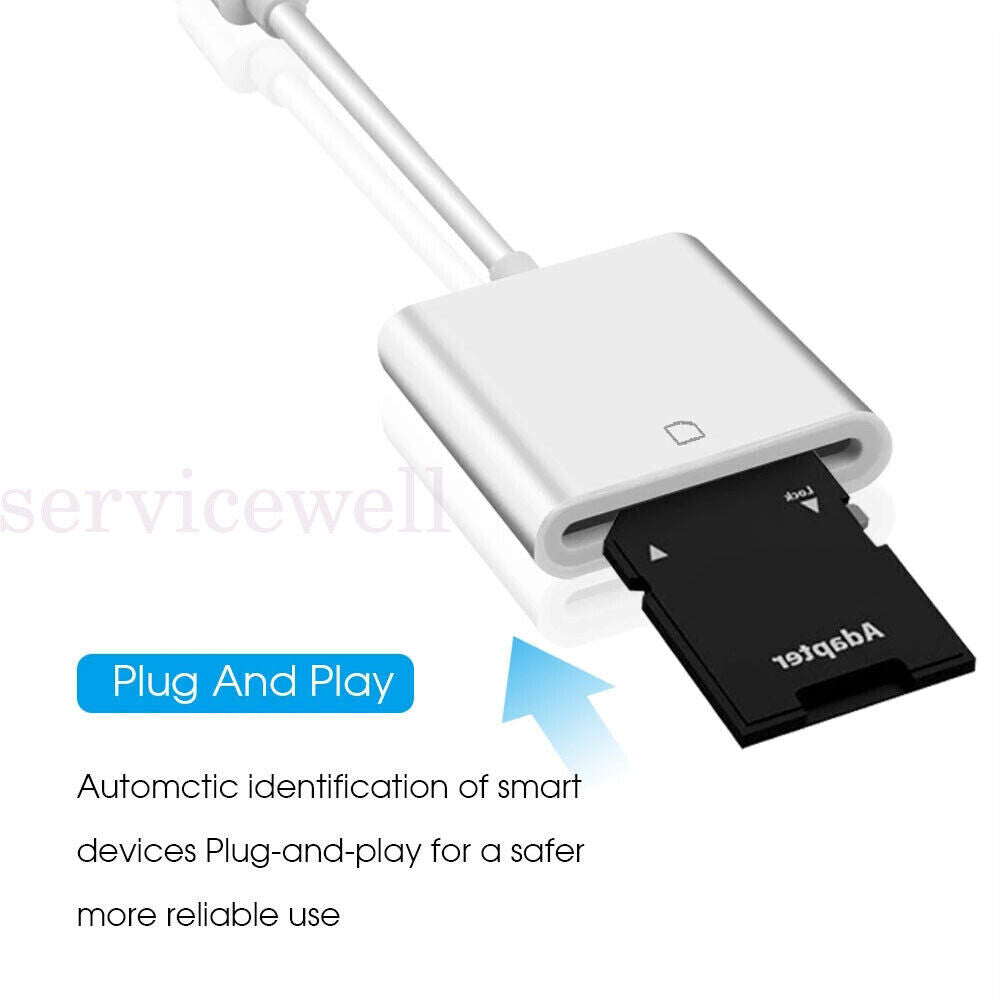 USB-C To SD Card Reader Adapter Type-C For Apple iPad Macbook Pro Air 13 Samsung