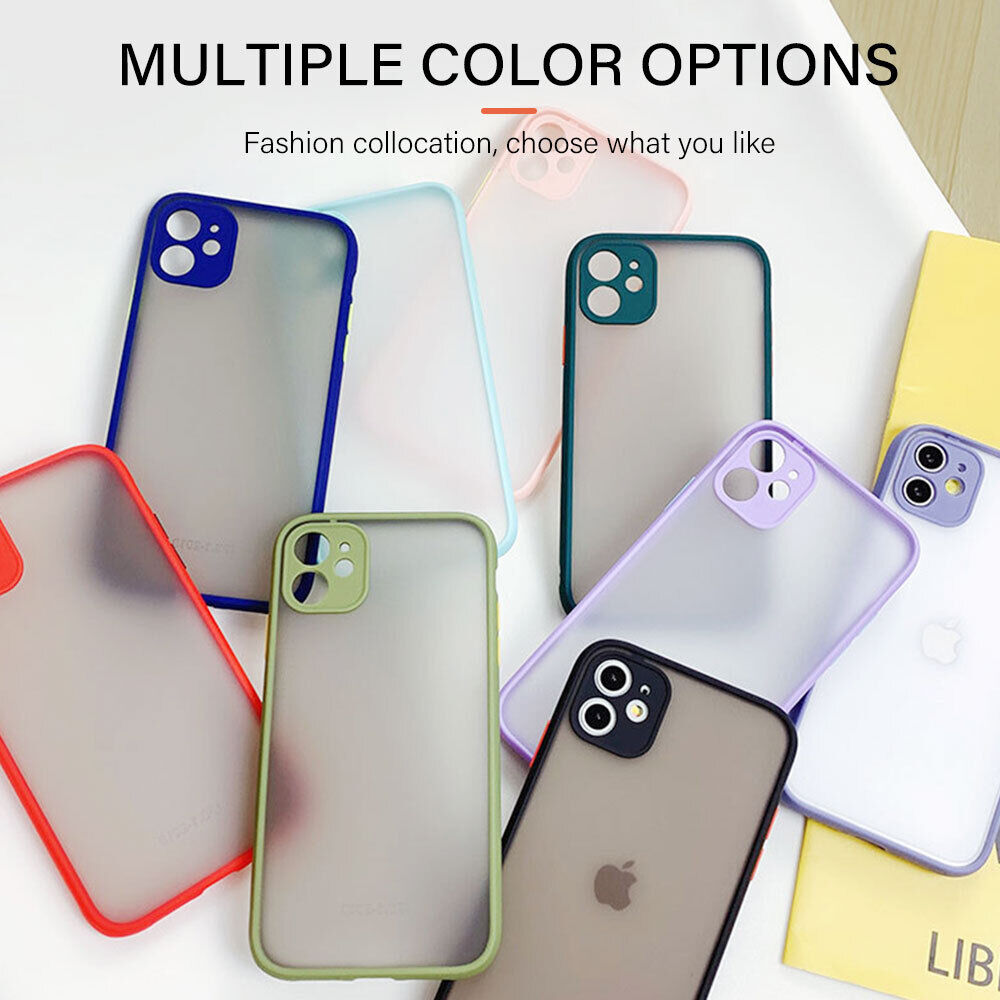 Matte Shockproof Armor Case For iPhone 15 14 13 12 11 Pro Max XR XS 8 7 SE Cover