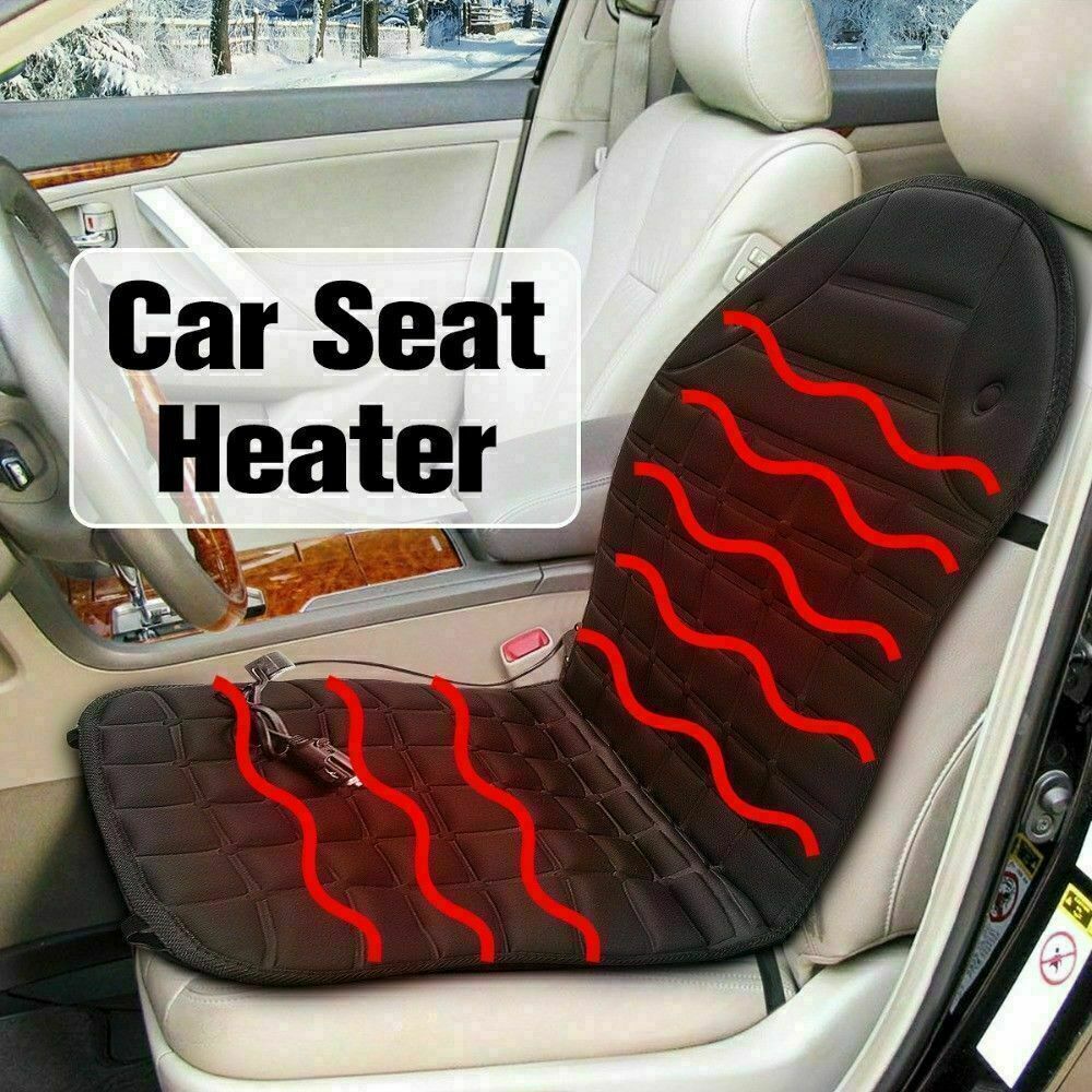 Heated Car Seat Cover Auto Warmer Cushion 12V Universal Winter Heated Seat Pad