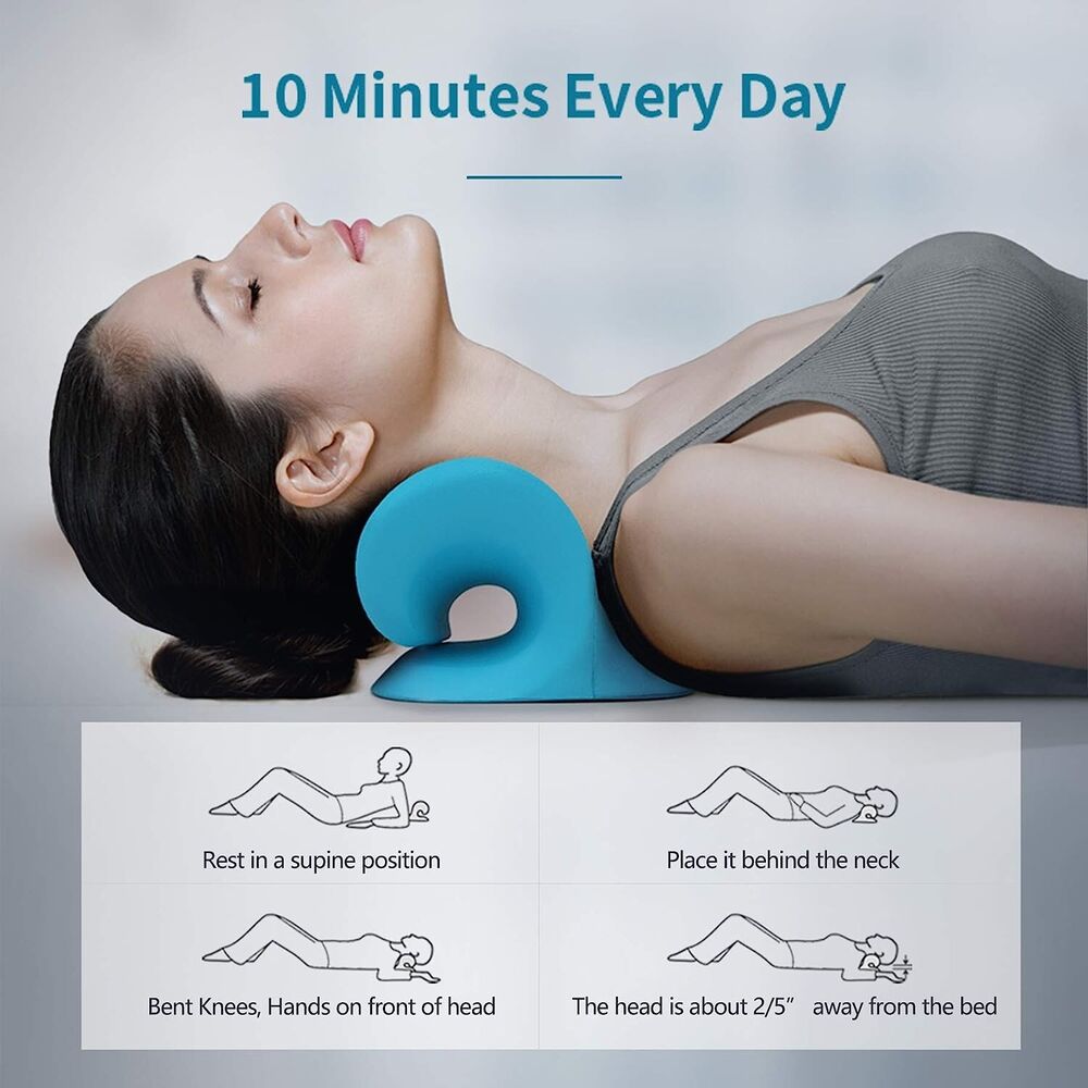 Neck Traction Pillow Original Cloud Shape Neck Stretcher Cervical Pain Relief