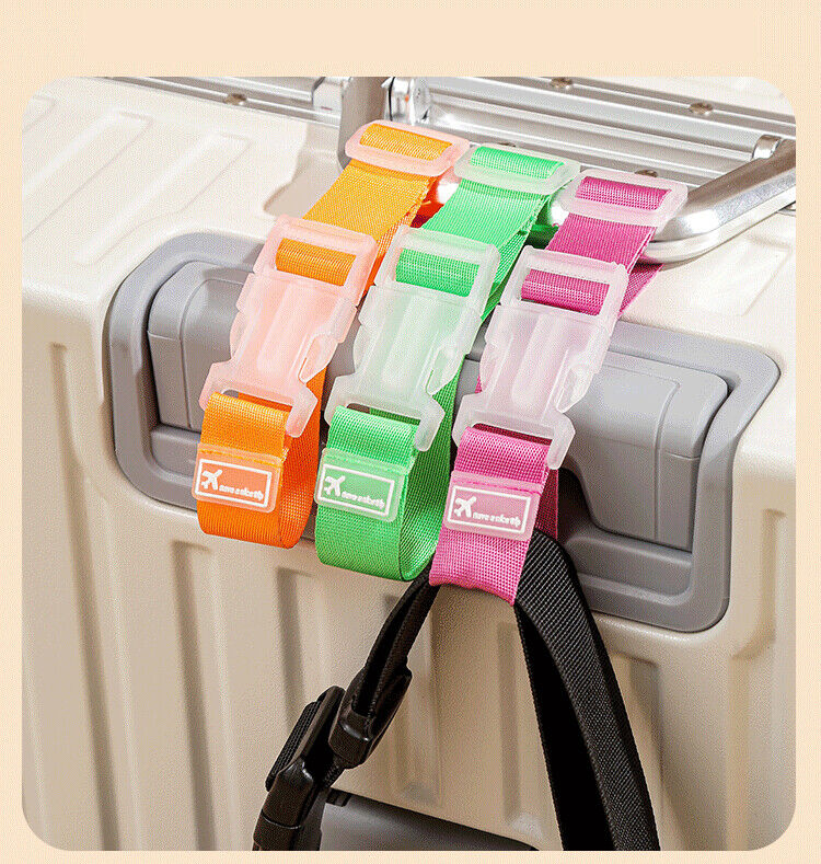 10PCS Travel Luggage Case Suitcase Bag Clip Strap Adjustable Belt Buckle Decor