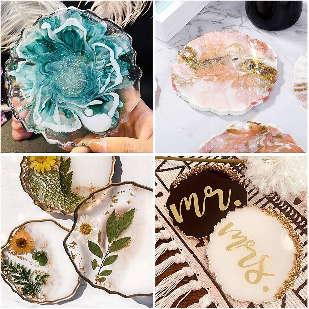 Silicone Geode Coaster Mold Resin Epoxy Casting Mould DIY Art Craft Accessori