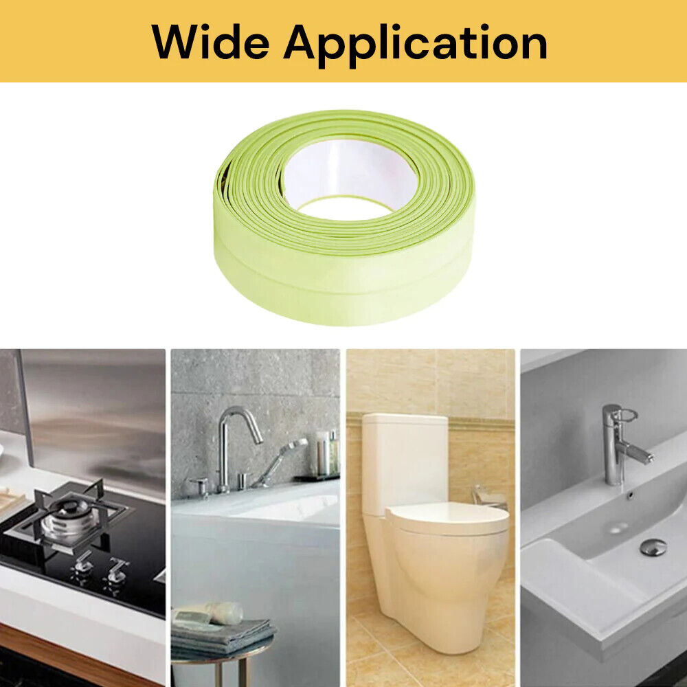 PVC Self Adhesive Caulk Sealing Strip Tape For Kitchen Wall Sink Toilet Bathroom