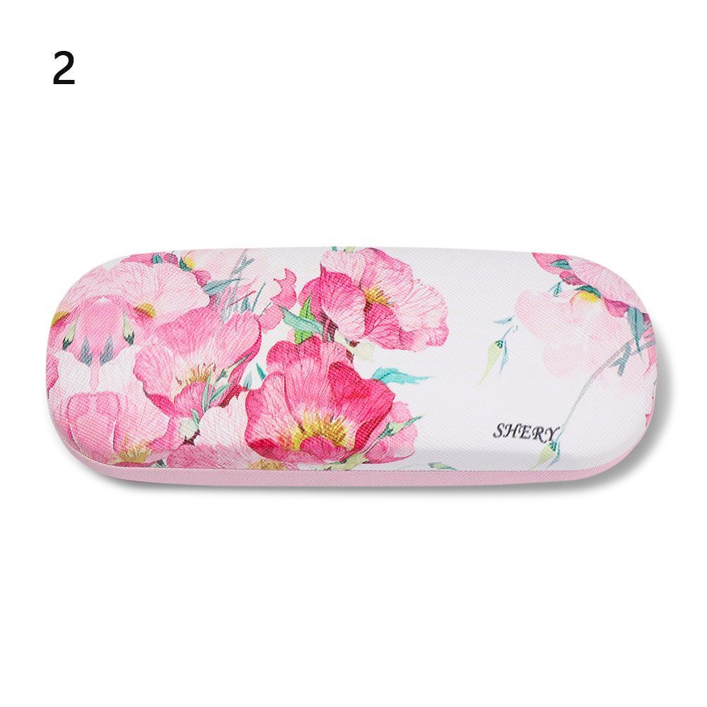 Pattern Hard Glasses Box Eyeglasses Case Spectacle Holder Eyewear Protector