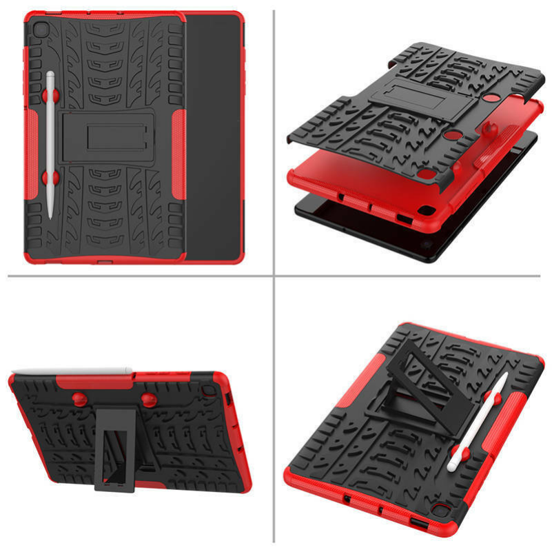 Rugged Rubber Case Cover Stand For Samsung Galaxy Tab S6 Lite 10.4" P610 P613