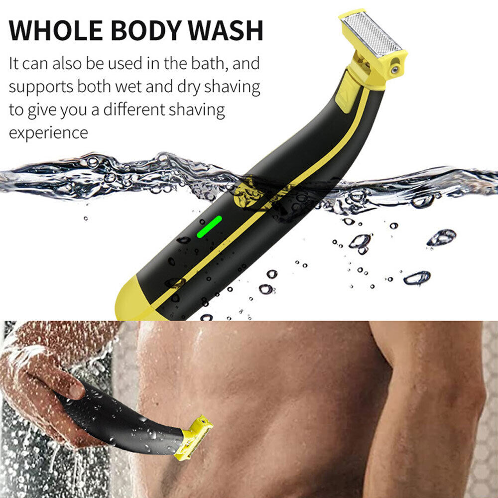 Men's Electric Full Body Washed Wet and Dry Shaver,Shaver Rotary Facial Shaver