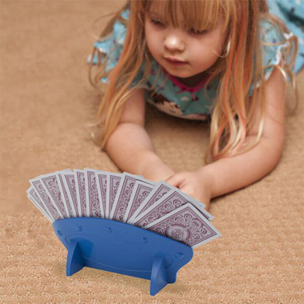 4pcs Fan Shape Playing Card Holder Rack Hands-Free for Children Arthritis Poker