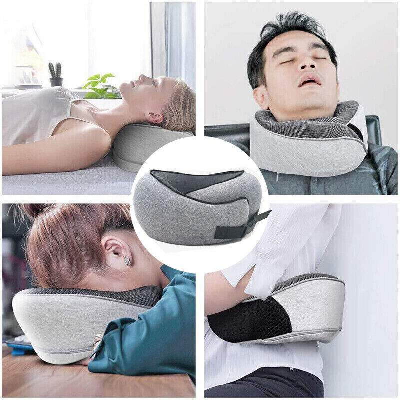 Memory Foam Neck Pillow Comfortable & Breathable Soft U Shaped Pillow for Travel