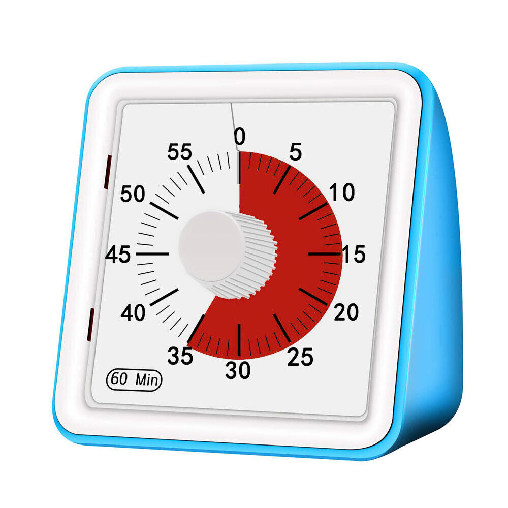 60 Minute Visual Analog Timer Silent Timer Time Management Tool Countdown Clock