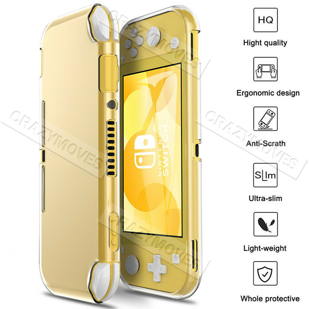 For Nintendo Switch Lite Protective Clear Case Cover TPU Soft Shockproof