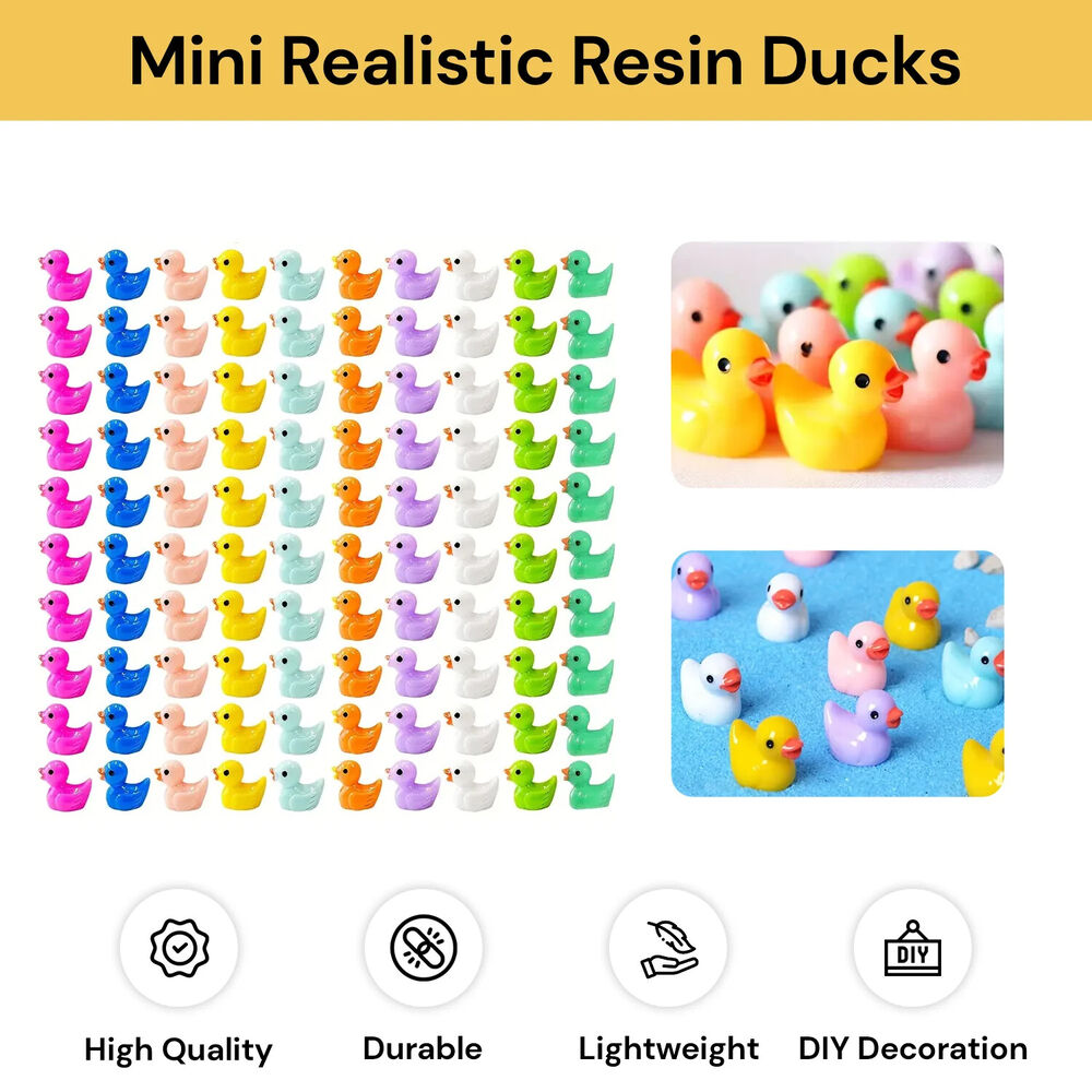 Tiny Ducks Realistic Mini Resin Ducks Mini Ducks Little Christmas Birthday Party