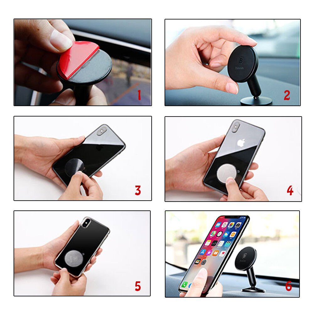 360 Rotation Universal Phone Holder Car Magnetic Mount Stand Navigate for Baseus