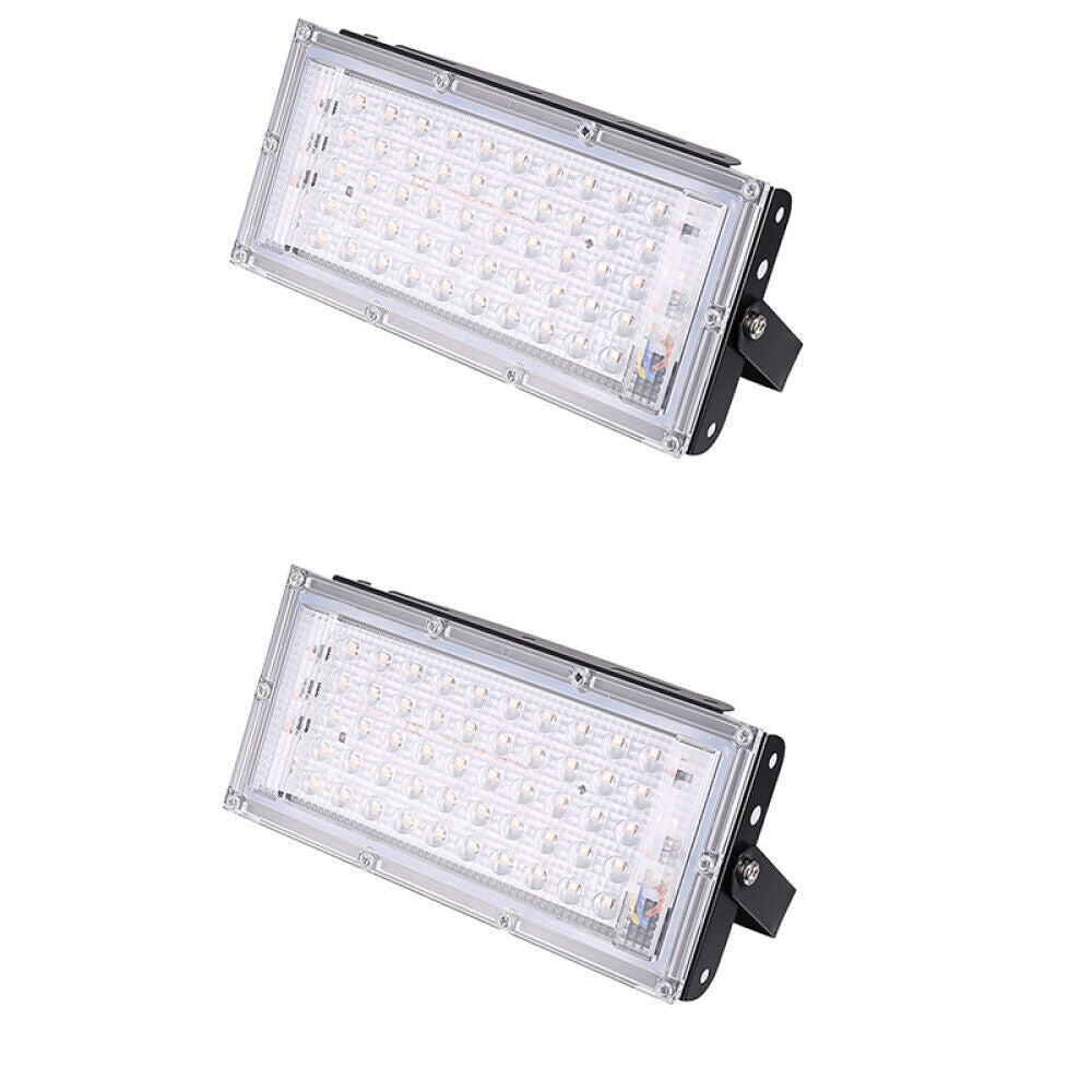 2x 50W UV Black Light Spotlights High Power LED Flood Lights Lamp for Halloween