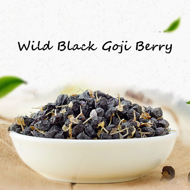 Wild Black Goji Berry Dried Lycii Wolfberry China Herbal Tea Green Food Herbs