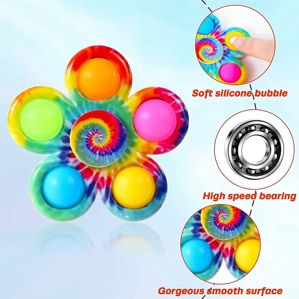 5 Pack Pop Fidget Toys Purse It Bubble Bag Bracelet Stress Relief Autism Gifts