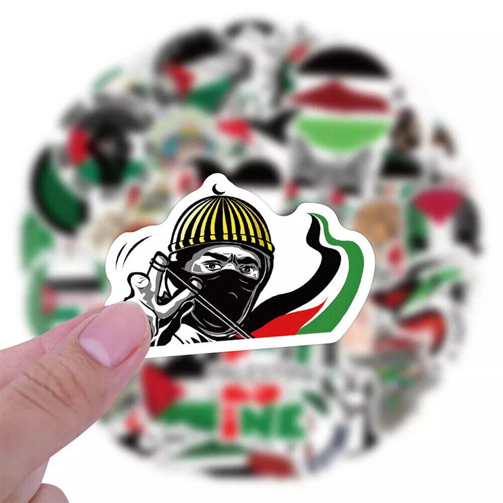 60PCS Palestine Sticker Waterproof Vinyl Cool Decals Decor Phone Laptop DIY