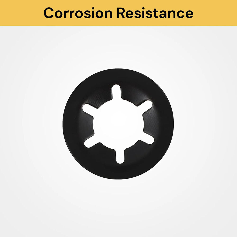 340x Starlock Washers Push On Lock Star Nut Fastener Washer Clips Lock M3-M12