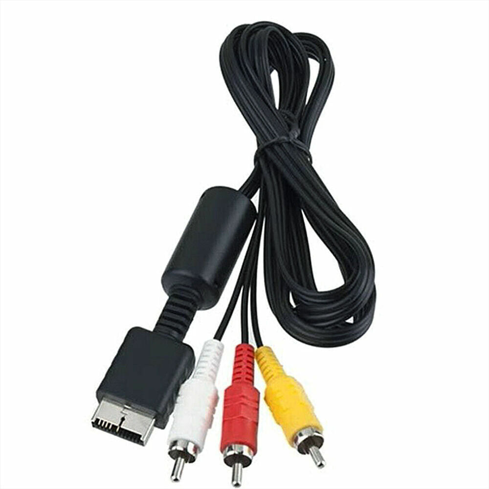 AV To RCA Cable For PlayStation PS2 PS3 Nice C2X4