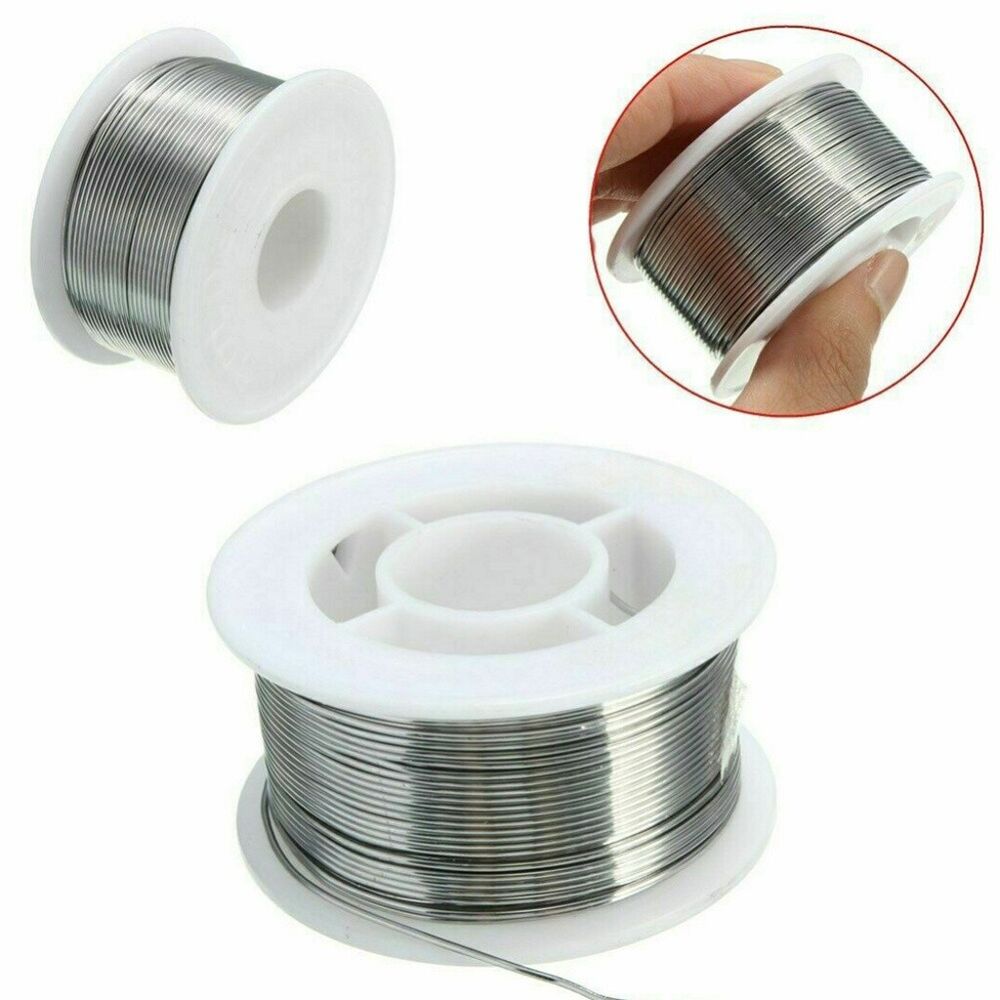 2x 60/40 Tin lead Solder Wire Rosin Core Soldering Kit Tool 2% Flux Reel 0.5mm-2mm