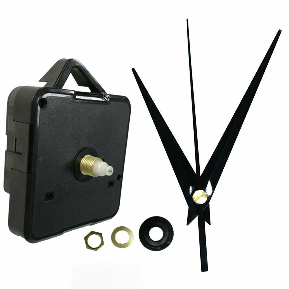 Silent Quartz Movement Wall Clock Motor Mechanism Long Pointer Repair Kit