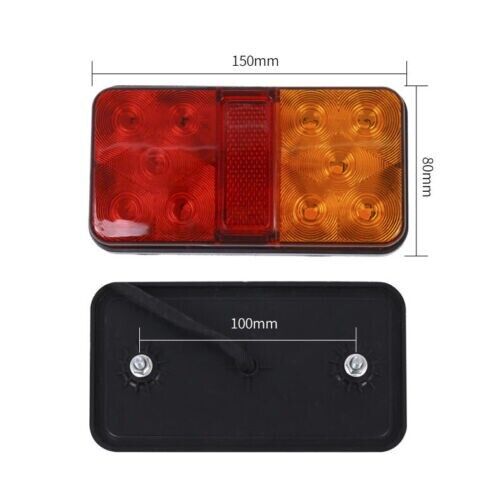 LED TRAILER TAIL LIGHTS TRUCK CARAVAN UTE BOAT LIGHT SCREW Waterproof IP67 Stop