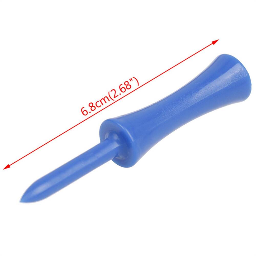 100PCS/Set Plastic Step Down Golf Tees Height Control Blue Color 68mm