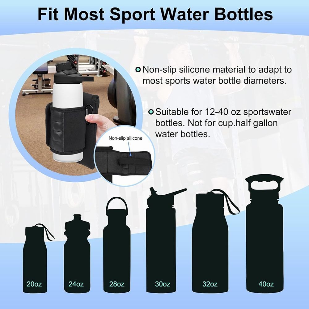 Waterproof Water Bottle Pockets Gym Accessories Magnetic Gym Bag