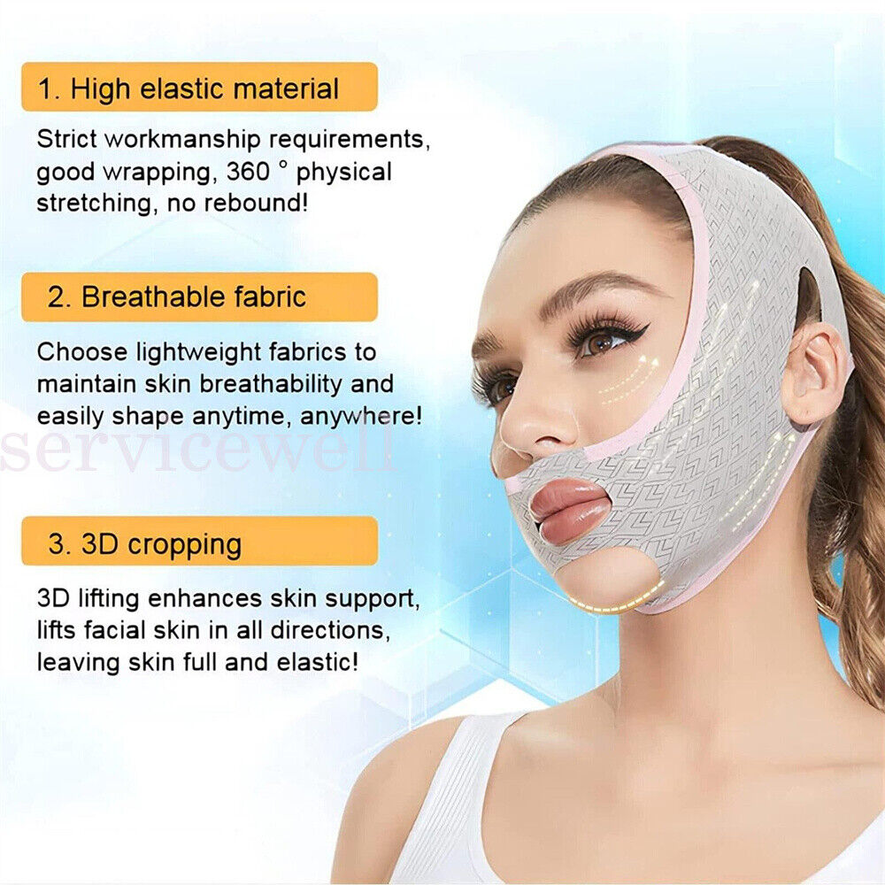 1 Sleep Mask Facial Slimming Strap Face Lifting Belt V Line Shaping Face Masks