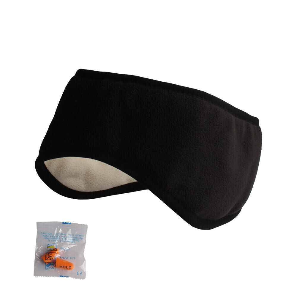 Sleeping Mask Blackout Ear Muffs For Sleeping Relaxing Noise Cancellation #T