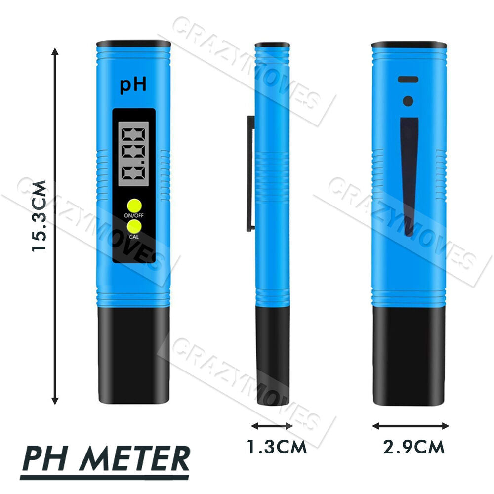 PH TDS Meter Digital Tester Pen Aquarium Pool SPA Water Quality Monitor