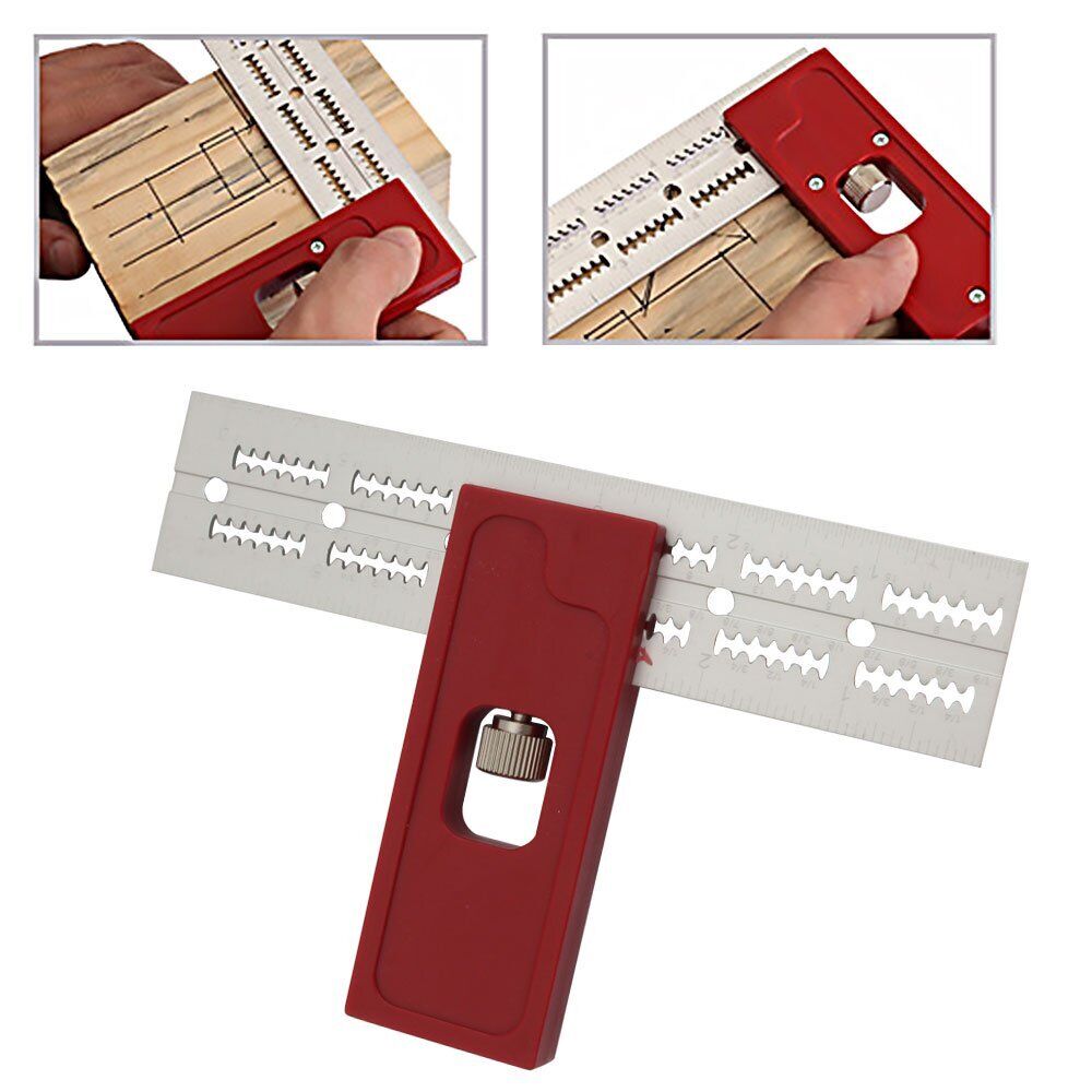 Scalable Tool Ruler For Woodpecker One Time T type Hole Stainless Mark Gauge #T