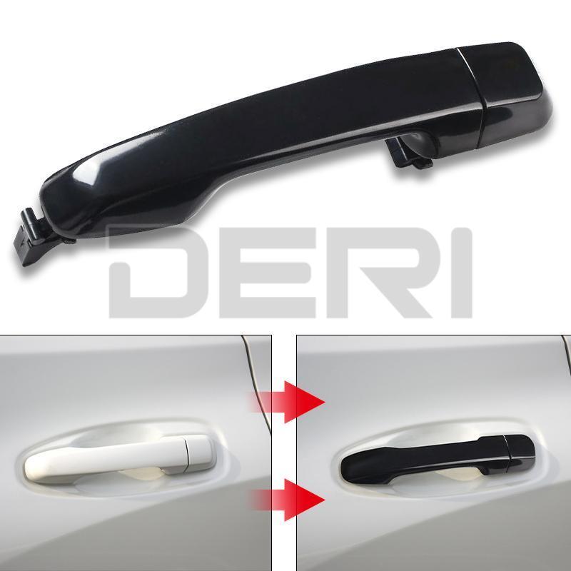 REAR LH/RH Outer Door Handle for Toyota Prado J150 Series 2009-2020 Black/Chrome