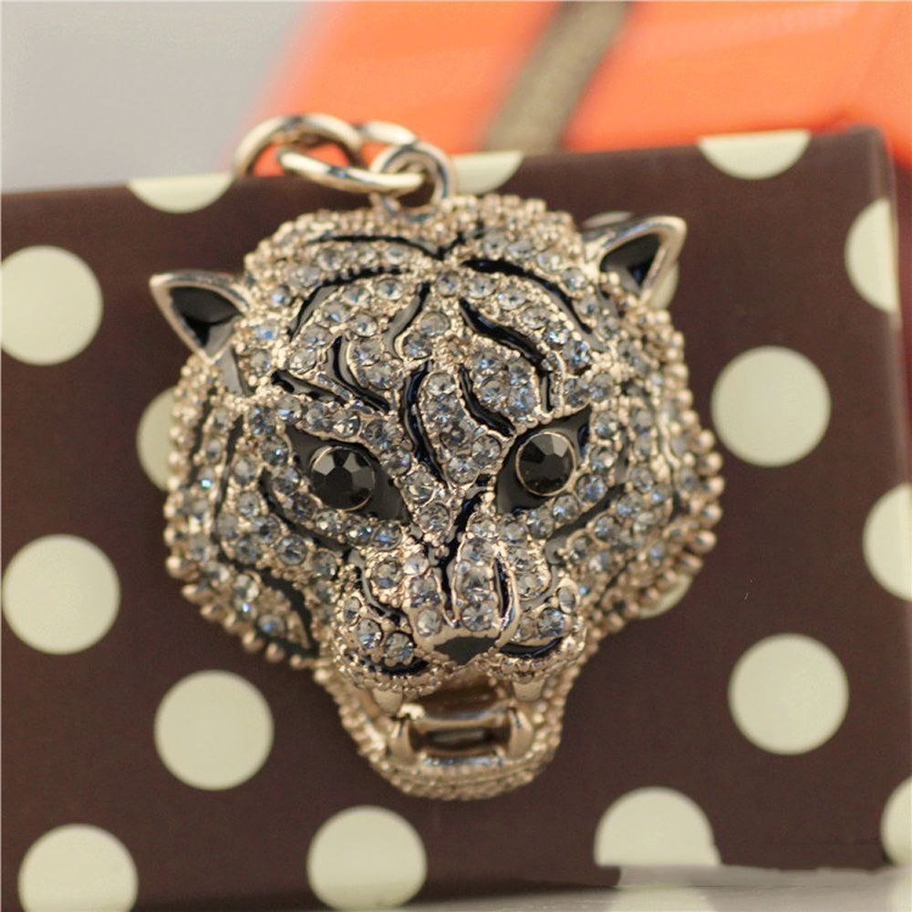 Gift Leopard Head Key Ring Leopard Head Keychain Car Key Chain Animal Pendant