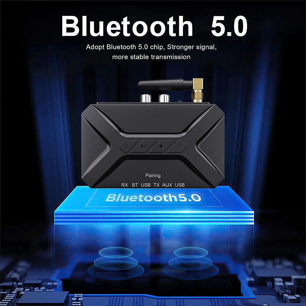 3.5mm Wireless Bluetooth Receiver Transmitter Music Audio HiFi Adapter Home PC