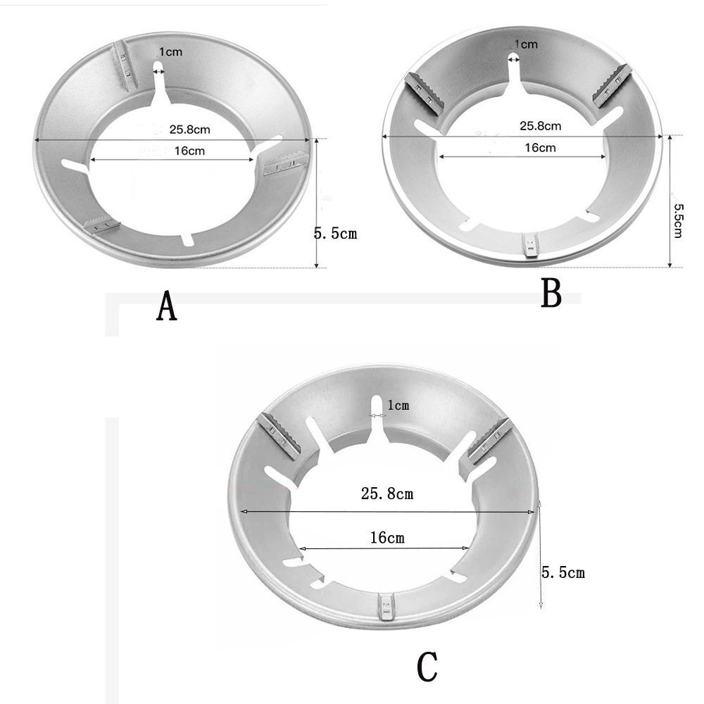 Gas Stove Wok Ring Energy Saving Cooktop Stove Trivets Wind Shield Bracket